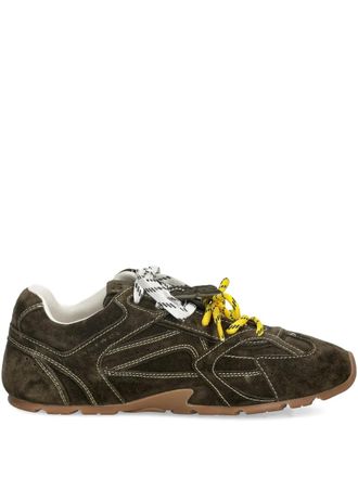 Nokwol Atlas contrast-stitch sneakers - Brown