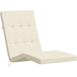 vidaXL Cojines Para Tumbona 2 Uds Tela Oxford Color Crema Vidaxl