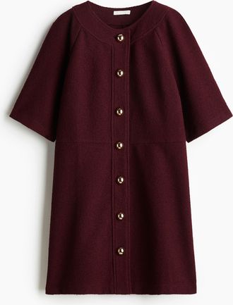 H&M Durchgeknöpftes Kleid - Red