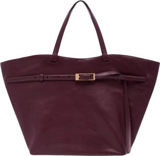 Anine Bing Anine Bag Glad Leren - Dames - Shoppers - Rood - ONE Size - Leer - Tassen