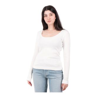 Citizens Of Humanity Tops, Dames, Wit, M, Ballet Hals Lange Mouw Pashmina Top