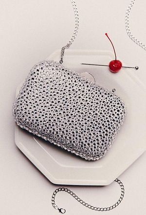 Olga Berg Casey Crystal Clutch