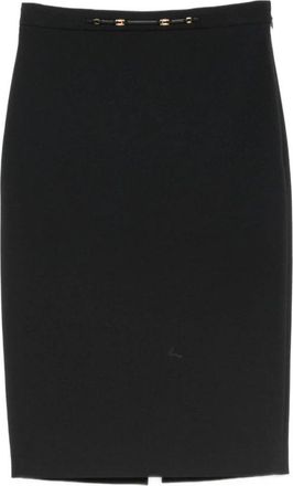 Elisabetta Franchi Midi Kleedjes - Dames - Kokerrokken - Zwart - L - Rokken