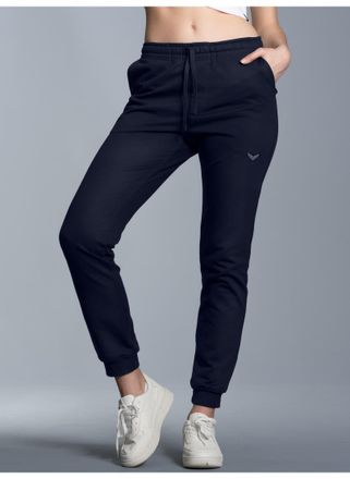 Trigema Sweathose TRIGEMA TRIGEMA Jogginghose aus Biobaumwolle, Damen, Gr. XL, US-Gr&ouml;ssen, blau (navy), 75% Baumwolle (Biobaumwolle kbA), 25% Baumwolle (recyc