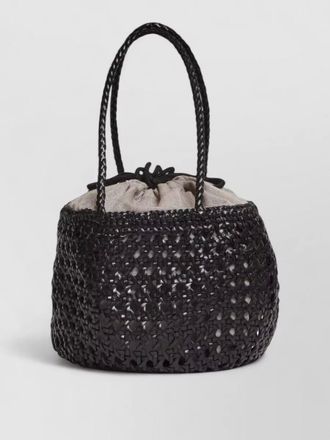 Dragon Diffusion juventus woven crossbody bag dual handles