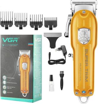 Trade Shop Trade Shop - Tagliacapelli Professionale Ricaricabile Con 4 Pettini Regolabili Rasoio V-117