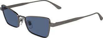 Calvin Klein Blue Cat Eye Ladies Sunglasses CK24110S 014 53
