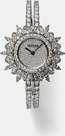 Yeprem Y-Momento 18kt white gold watch with diamonds