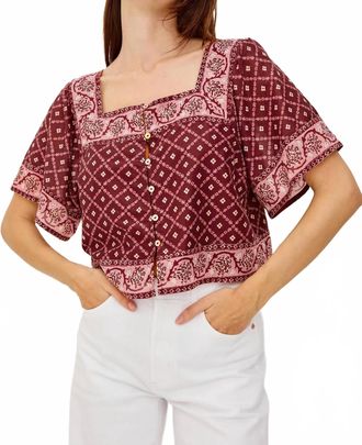 Rails Ellen Crop Top In Flower Chain
