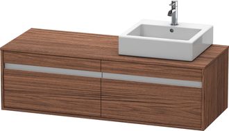 Duravit Duravit - Mueble Bajo Lavabo 550x1400x426m Ketho Con Iluminaci&oacute;n Re Nogal Oscuro