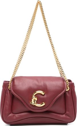 Coccinelle Borsa a spalla C-Me piccola con logo e catena - Rosso
