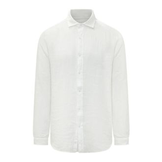Sundek Casual Shirts, male, White, Size: XL Long Sleeve Shirt