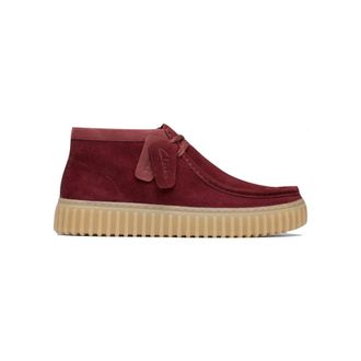 Clarks Schoenen, Heren, Rood, 40 1/2 EU, Leer, Torhill Hi