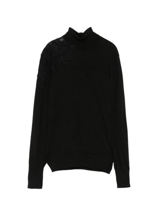 Ermanno Scervino Jersey De Lana Con Cuello Alto