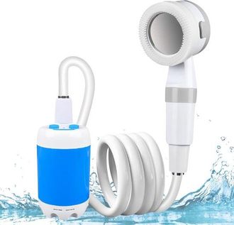 No Brand Ducha Port&aacute;til Para Camping - Bomba De Ducha El&eacute;ctrica Con Bater&iacute;a Recargable De 4000 Mah - Bomba De Agua Ipx7 Para Senderismo - Lavado De Coches - Pi