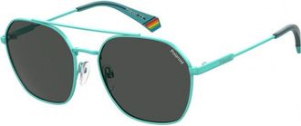 Polaroid Womens PLD-6172-S-5CB PLD 6172 57 S 5CB Sunglasses - Blue - One Size