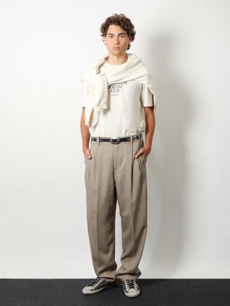 Golden Goose Mens T-Shirt Crew Neck White Cotton T-Shirts And Polos