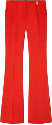 Versace High-Waisted Flared Trousers in Bold Red