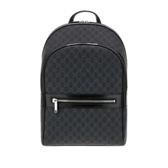 Gucci GG Supreme fabric and leather backpack Man One Size