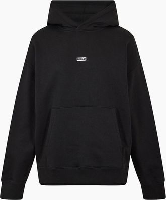 HUGO BOSS Mens Over The Head Hoodie - Black - Size: 34