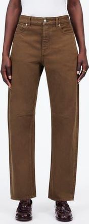 Madewell The Darted Barrel-Leg Jean in Burnished Brown at Nordstrom Rack, Size 24