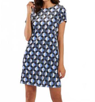 Jude Connally Ella Velvet Mini Dress In Mod Dot Black