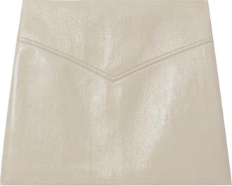 Proenza Schouler vinyl mini skirt - women - Polyester/Polyester/Polyurethane - 6