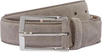 Scarosso Klassieke Grijze Riem - Heren - Riemen - Beige - 105 CM - Leer - Accessoires