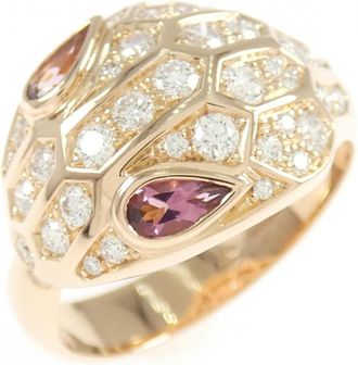 Bulgari Serpenti Pink Gold (18K) Band Ring (Pre-Owned)