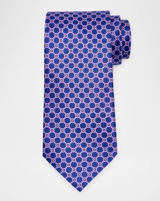 Stefano Ricci Mens Geometric Silk Tie