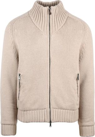Seventy Truien & Vesten, Heren, Beige, S, Wol, Gebreid jack