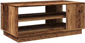 vidaXL Vidaxl - Mesa de centro madera ingeniería madera envejecida 102x55x43 cm