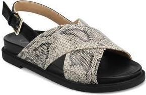 Journee Collection Marina Slingback Sandal in Snake at Nordstrom Rack, Size 6.5