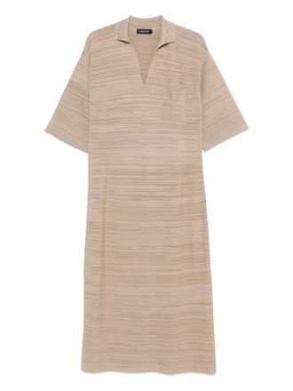 Fabiana Filippi V-neck pocket maxi dress - Toni neutri