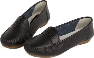 Good for the Sole Womens/Ladies Nessa Leather Loafers (3 UK) (Black)