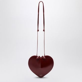 Alaia Le Coeur bordeaux leather bag