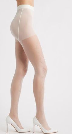 High Heel Jungle Richie Diamond Crystal Tights in White at Nordstrom
