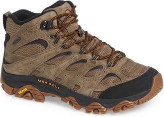 Merrell Moab 3 Mid Waterproof Hiking Shoe in Olive/Gum at Nordstrom, Size 11.5