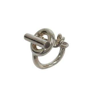 Herm&egrave;s Silver Silver 925 Band Ring (Pre-Owned)