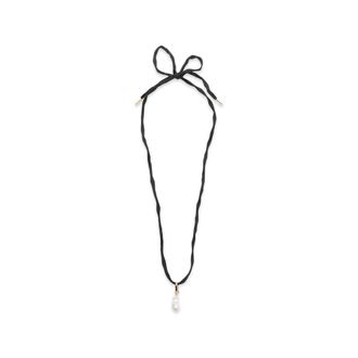 Carven Talisma Pearl Tie Necklace