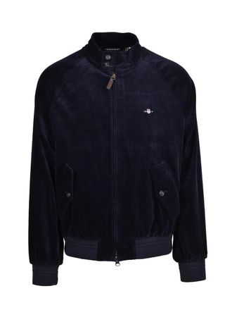 GANT Corduroy Harrington Jacket with Contrasting Check Lining