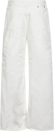 Golden Goose Womens White Denim Boyfriend Jeans Cotton