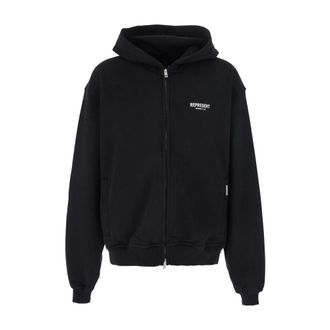Represent Owners Club Zip Up Sweatshirt - Heren - Vesten met rits - Zwart - S - Katoen - Hoodies & sweatvesten