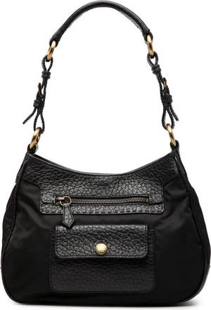 Prada Pre-owned Prada Vitello Daino Trimmed Tessuto Shoulder Bag Z23MAIO1A82EHLYN