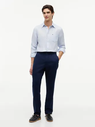 Tommy Hilfiger Mens Regular Fit Pull-On Pant - Light Navy - 30W x 30L