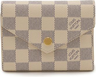 Louis Vuitton Damier Azur Ivory Damier Azur Wallet (Tri-Fold) (Pre-Owned)