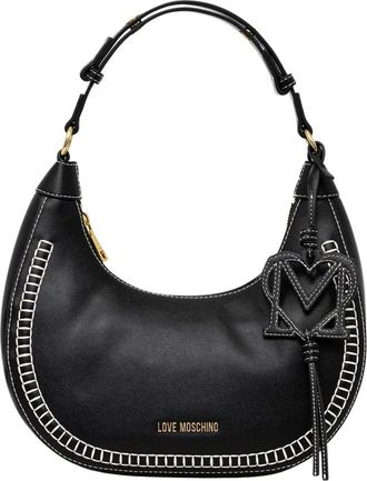Love Moschino Dames, Tassen, Zwart, Maat: ONE Size Leer
