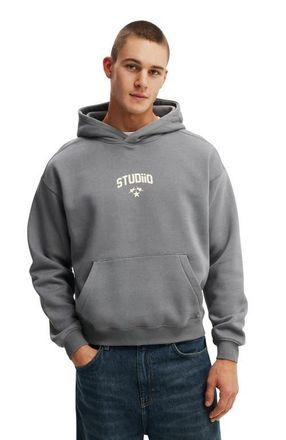 Cotton On Mens Box Fit Graphic Hoodie in Slate Stone Studiio 72 at Nordstrom, Size Xx-Large