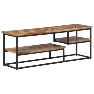 vidaXL Mueble De Tv Teca Maciza Reciclada 110x30x39 Cm Vidaxl