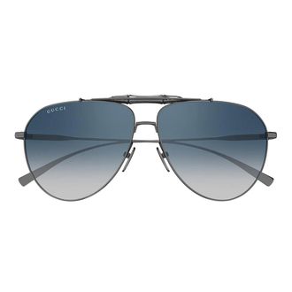 Gucci Sunglasses Gg2064 S 003 Ruthenium/Blue Men